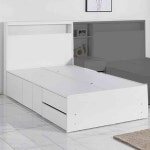 살림방 H8232 2단 수납 LED 침대 SS 서랍형침대프레임 : 살림방2