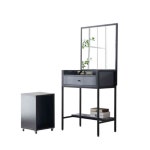 살림방 G8152 스틸 서랍화장대 의자세트 600 작은방화장대 : 살림방2