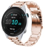 가민 포러너 255 밴드와 호환되며, 퀵 릴리스 스테인리스 스틸 금속 교체 스트랩도 가민 255 46mm/255S 41mm 스마트워치와 호환됩니다... 