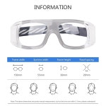 수그리 스포츠 안경, 조절 가능한 스트랩으로 김서림 방지 충격 흡수, 보호 안경 1 G8021 Black Frame White : McubeAlpha