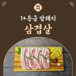 국내산 암돼지 1+등급 삼겹살 600g 1근 : 진범이네 한우농장