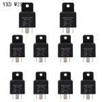 10pcs 4Pin 5Pin 40A 12V 방수 자동차 릴레이 자동차 릴레이 Mayitr DC 12V 24V 28V 헤드 라이트 에어컨 릴레이 : 솔라유통