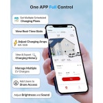 스마트 충전이 가능한 Electq 레벨 2 EV 충전기 - 태양열 모드 및 능동 부하 관리, OCPP 호환 전기 자동차 충전기, 완전 제어를 위한 Wi-Fi... 