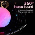 휴대용 빈티지 무선 블루투스 스피커 레트로 다채로운 주변 달빛 스테레오 음악 플레이어 TF 카드 AUX Cheismas : 나래 익스체인지