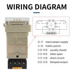 DC24V AC220V LED 프로그래밍 가능한 디지털 디스플레이 시간 릴레이(소켓 베이스 지연 타이머 0.01S-999H 타이머 포함) : 솔라유통