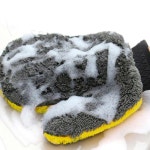 양면 극세사 세차 미트 손세차장갑 : 장수상사