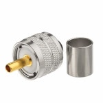 LMR 400 RG 213 CB Ham 라디오 안테나 2pcs용 Wlaniot PL259 크림프 커넥터 PL 259 플러그 남성 커넥터 PL259 pl 259 UHF 남성 솔더... 