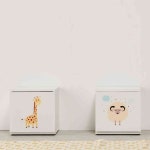 살림방 H6651 2칸 큐브 협탁 400 거실수납장 : 살림방2
