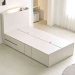 살림방 H8222 2단 수납 LED 침대 SS 수납침대프레임 : 살림방2