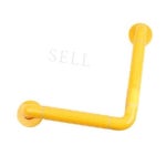 90도 안전보조손잡이 300x300mm 노랑 화장실손잡이 : 장수상사