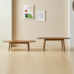 카페 인테리어 미르 원목 거실 소파 좌식테이블 월넛-로우 : 아트웨이