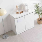 내집방 G8181 분리수거 휴지통 선반 수납장 800 정수기휴지통수납장 재활용수거함 : 내집방2