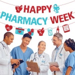 행복한 약국 주간 배너, 기술자 감사 장식, 병원 클리닉 약사 파티 용품, 장식에 감사드립니다 : 수제인