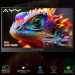 노트북용 qaf 15.6인치 휴대용 모니터, 100 sRGB HDR IPS 디스플레이를 갖춘 FHD 1080P USB-C HDMI 컴퓨터 노트북 맥 PC폰 PS5 Xbox... 