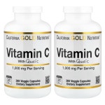 캘리포니아 골드 뉴트리션 영국산DSM 비타민 C 1000mg 365캡슐X2개 : 머스메의 나비몰