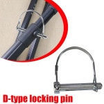 와이어 락 핀 헤비 듀티 맥세이프 커플러 샤프트 잠금 히치 PTO 원형 루프 트레일러 농장 잔디 정원용 : Lobent