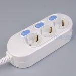 멀티콘센트 개별 스위치 3구 3m 선 가정용 주방 벽 원룸용 : 대목스토어