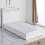 살림방 H8230 1단 수납 LED 침대 SS 자취방침대 : 살림방2