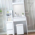 내집방 G1261 LED 수납 서랍 화장대 800 (거울포함) 서랍화장대 : 내집방2