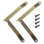 2Pcs 6 77 x0 43 접이식 지지대 뚜껑 경첩, 리프트 업 뚜껑 스테이 경첩, 나무 케이스 상자용 나사가 있는 180도 회전 가능한 금속 레트로 경첩... 