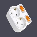 멀티 콘센트 스위치 2구 에어컨 화장실 베란다 가정용 주방 : 대목스토어