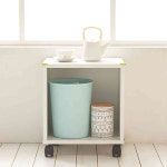 살림방 H6416 바퀴형 오픈 협탁 미니선반 쇼파협탁 : 살림방2