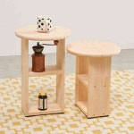 살림방 H6716 나무 미니 테이블 1인테이블 : 살림방2