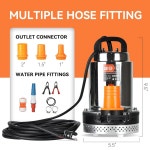 BACOENG DC 12V 태양열 물 20GPM 리프트 펌프, 농장 펌프 및 목장용 잠수정 20FT, 12VDC : 바른상