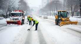 친환경 제설용 대용량 염화칼슘 저부식 도로 빙판 주차장 제설제 제습제 20kg 100포 : 한국조달산업