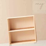 내집방 H6404 2단 2칸 나무 책장 예쁜책꽂이 : 내집방2