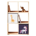 살림방 H6356 3단 6칸 나무 낮은책장 아이책장 아이교구장 : 살림방2