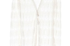 에고이스트 화이트 레이스 린넨 롱 니트 가디건 S : 뉴오프