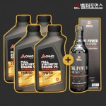 110년전통 벨퍼포먼스 고성능 시그니처 엔진관리세트 SET 더블케어솔류션 아디노 롱라이프 합성 엔진오일 4통 + 더파워시그니처 연료첨가제... 