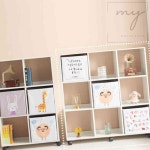 내집방 H6317 3단 9칸 바퀴형 심플책장 낮은우드책장 : 내집방2