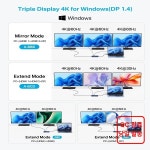 아카시스 14 in USB-C 도킹 스테이션 (HDMI 60Hz 해상도 RJ45 1000Mbps SD/TF 카드 슬롯 3.5mm 오디오 PD100W 입력 85W PC용) : 사계... 