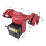 가정용 보일러 순환 펌프용 ZYI 플랜지 온수 펌프 온수기/수도꼭지용 압력 순환기 1 재순환 3단 115V 태양열 샤워 부스터 93/67/46W 110... 