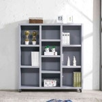 살림방 H6274 10칸 바퀴형 책장 1200 책장수납장 : 살림방2