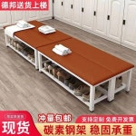 철제장의자 벤치의자 대기실 휴게실 80 침대소파 그레이 침대 대기용의자 야외벤치의자 1 가로 100 세로 35 높이 45 소프트백... 