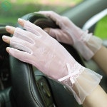 여름 자외선 레이스 차단 여성 선물 홀 운전 패션 손가락 장갑 용 리스 뚫린 반 : 홈프랜즈