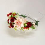 포유더샵 납골함 장식 피치 다알리아 레드 장미 추모꽃 유골함 납골당 리스 봉안당 꾸미기 : 포유더샵