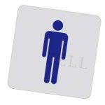 남자화장실 120 x 120 x 2T 화장실간판 : 장수상사