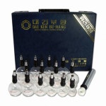 위생양호 대건유리부항기 세트 14컵봉입(사이즈1~5호) 전통부항 부항기 한방부항 : 라이프메딕스