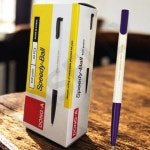 사무용필기구 부드러운볼펜24개 빠른필기볼펜 0.5mm 청색 갑 24개입 : 모두파라영