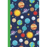 태양계 저널 노트 100페이지 6 x 9 빈 언라인 드로잉 스케치북 아트북 페이지 종이 다이어리 플래너, 과학 행성 우주 지구 달 태양 목록 작성하기... 