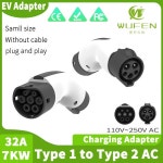 EV 충전기 어댑터 유형 1-유형 2 변환기 32A 7KW 250v EVSE 스테이션 J1772-IEC 62196-2 자동차 용 : 오니9