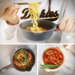 압접시 간편 손잡이 전자 렌지용 라면 그릇 티본 쿡앤밥 뚜껑 : 경기다온