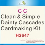 깨끗하고 간단한 Dainty Cascades Cardmaking Kit 새로운 다이 금속 절단 스탬프 DIY 금형 스크랩북 컷 공예 H2647 : 쇼피아25