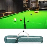 여러 포켓이 있는 휴대용 풀 큐 가방 어깨 끈과 손잡이가 당구 운반 소프트 스누커 스틱 파란 : moonse70