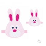 쏨숭 역할놀이 머리띠 B 토끼 1개입 가면 무대 동물 DIY 코스프레 : 쏨뱅이샵