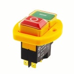 YCZ3-B 전마그네틱 스위치 4/5 핀 110/220V On Off 푸시 버튼 재시작 및 저전압 보호는 KJD17을 대체할 수 있습니다. : 플로렌스대행소